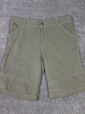 Kuhl Revolvr Shorts Mens 40 Green Hiking Cargo Outdoor 13"